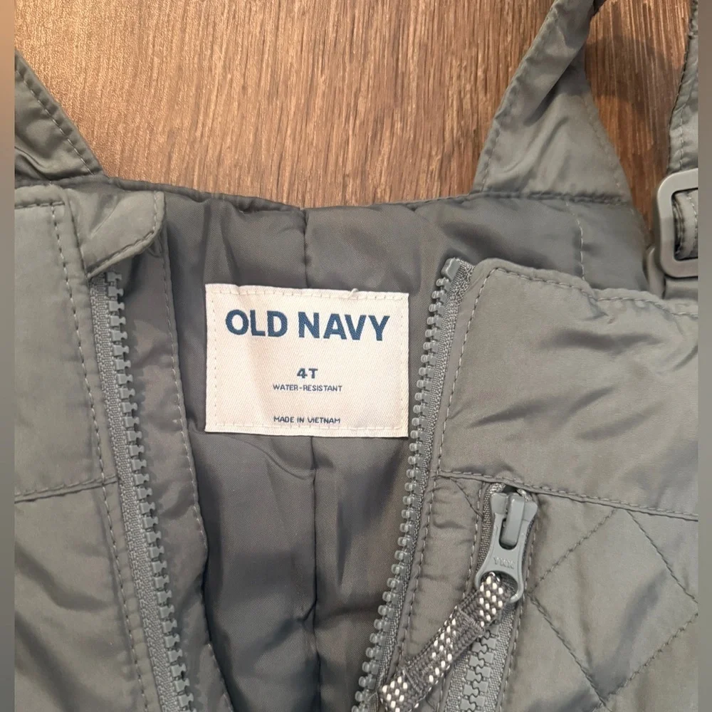 Old Navy Kids Gray Snow Overalls